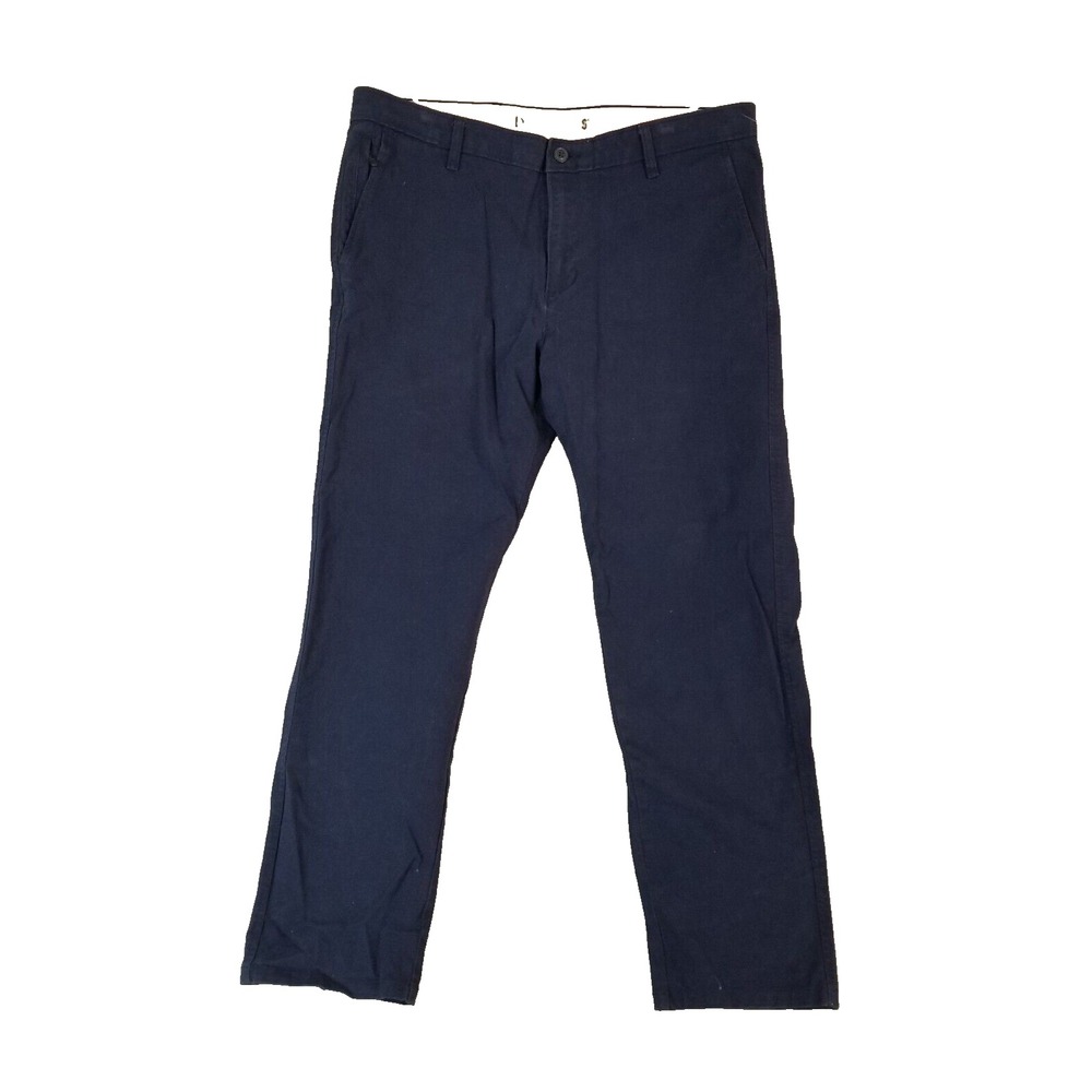 Dockers Chino Pants Men 38x30 Blue Ultimate Slim Straight Stretch Preppy Casual